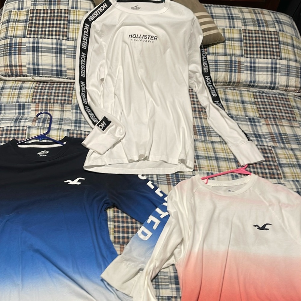 Hollister Long Sleeve T Shirts Lot of 3 Men’s Size Medium M